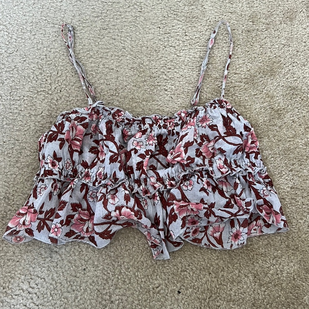 Free People Floral Tank